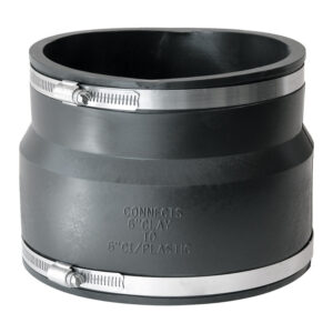 Fernco Schedule 40 6 in. Hub X 6 in. D Hub PVC Flexible Coupling 1 pk