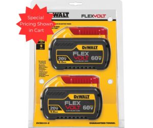Dual-voltage battery adapts to tools, delivering up to 6X runtime. Powers 20V, 60V & 120V MAX tools with 180Wh energy for longer, stronger performance.